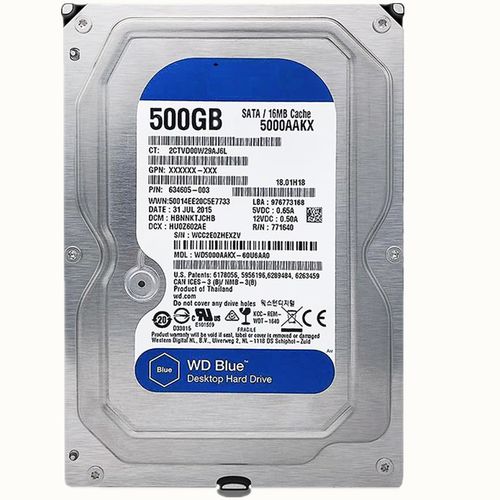 库存蓝盘500g台式机械电脑硬盘监控电脑通用sata3.0 搭配固态扩容
