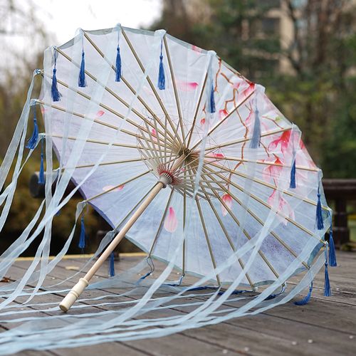 古风伞汉服伞网红流苏伞飘带仙女舞蹈伞油纸伞古装伞复古伞中国风