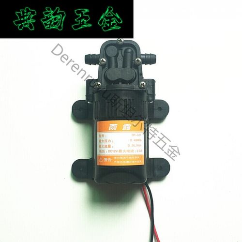 同款雾器水泵12v伏农用微型高压自吸洗车农机大功率双泵12v自吸泵隔膜