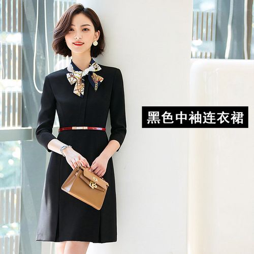 部客服夏装空姐职业装连衣裙女神范ol气质航空制服工装工作服正装裙子