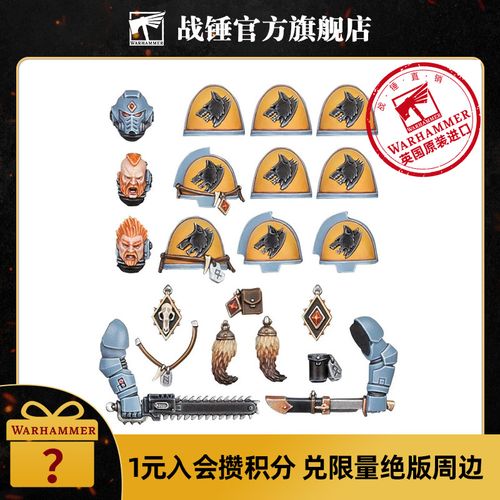 战锤40k 太空野狼原铸改件 space wolves primaris upgrades