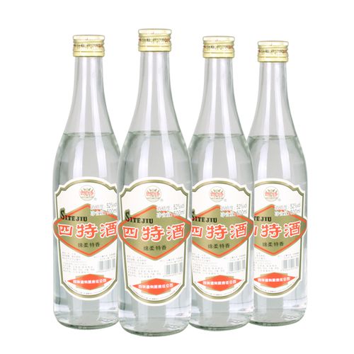 四特酒45度/52度莲四光瓶500ml*4瓶老四特玻璃瓶绵柔特香型白酒