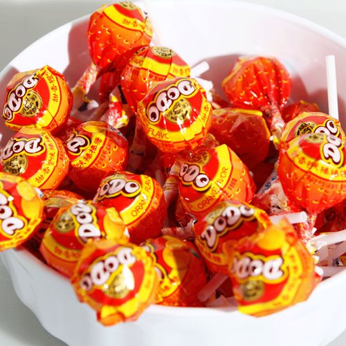 徐福记糖果dodo棒棒糖500g(约36根左右)多嘟棒水果味儿童糖果 青苹果