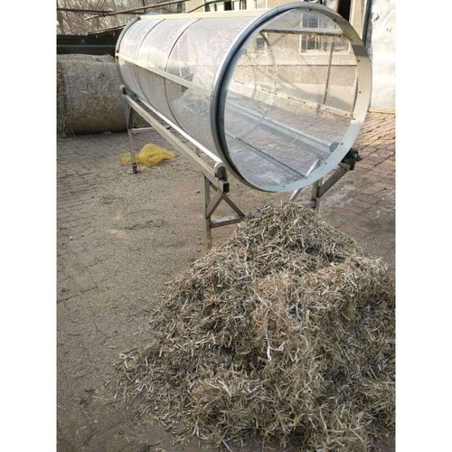 全自动电动筛草机电机v传动苞米小麦秸秆滚筒筛加厚牛羊用草筛子