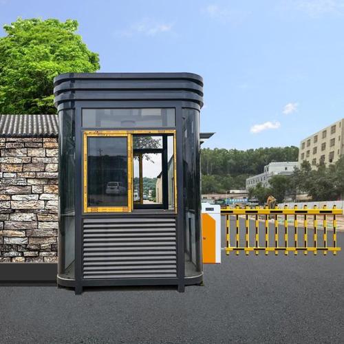 岗亭保安亭户外成品值班室隔离室可移动定制治安活动房不锈钢物业