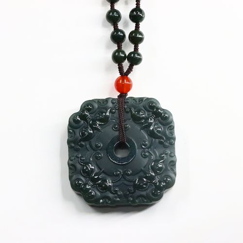 和田玉青玉仿古牌