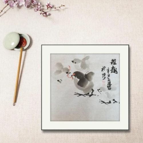 张迎国画#书画礼品#国画写意#水墨小鸡