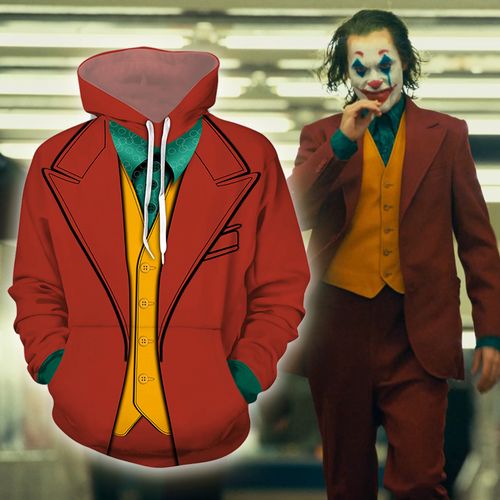 2019电影dc小丑joker衣服cos服装希斯莱杰卫衣外套大人万圣节男士
