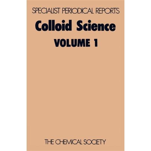 预订 colloid sci vol 1: volume 1 [9780851865089]