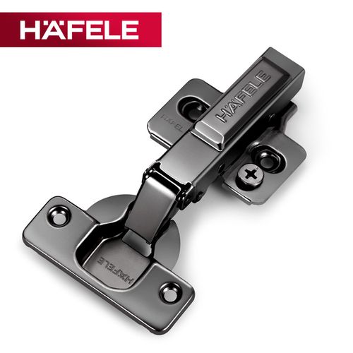 德国海福乐hafele家具五金柜门通用快装合页门铰黑色阻尼缓冲铰链
