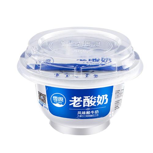 兰格格雪原老酸奶139g*12碗 全脂蒙古风味酸牛奶活益生菌发酵