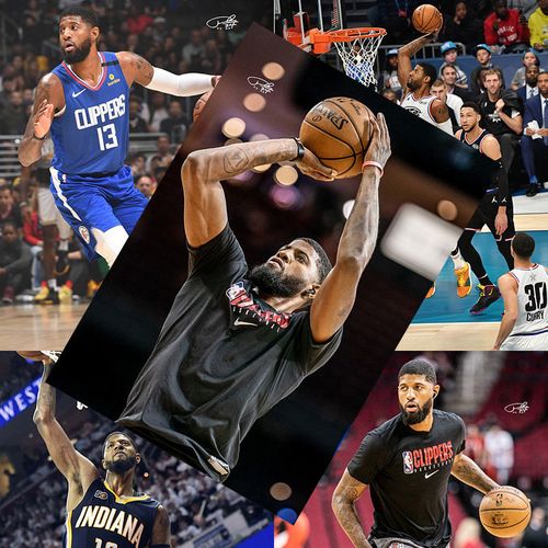 保罗乔治海报 高清nba篮球明星海报写真明信片壁纸墙贴宿舍墙纸