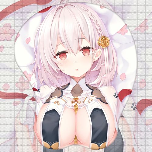 【旗舰好物】碧蓝航线游戏美女胸部3d立体鼠标垫护腕硅胶手腕垫动漫