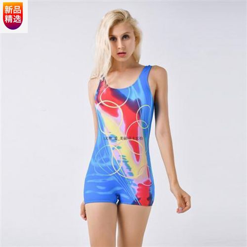 【夏季精选泳衣】2021速干连体泳衣女欧美大码沙滩游泳衣女 8888天
