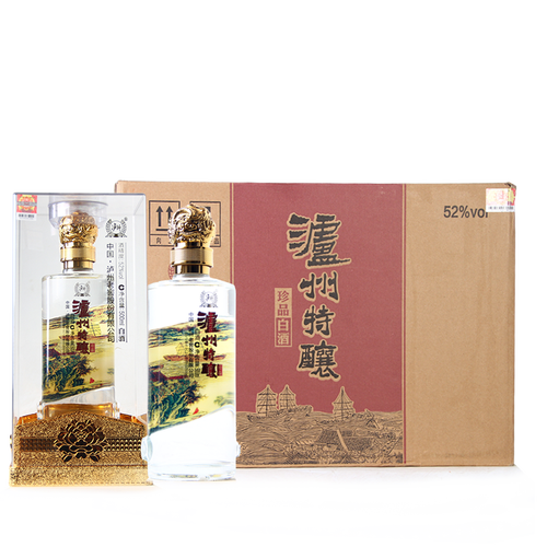 泸州老窖 泸州特酿珍品 52度500mlx6瓶酒 浓香型酒 整箱装 送礼盒