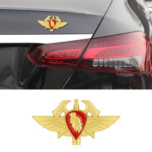 天使之翼逆行者蓝朋友救援纪念 金属车贴侧标c柱叶子板贴标车尾标