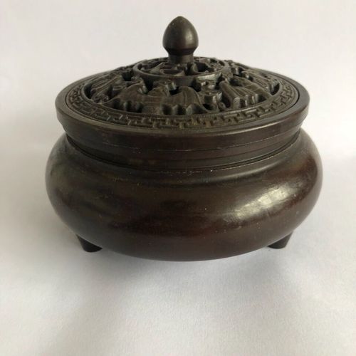 中号铜香炉 古玩大明宣德年制宣德炉香薰炉檀香炉家用线香炉收藏