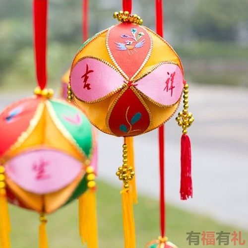 三月三绣球广西壮族传统特色手工艺品活动用靖西手工制作精品绣球