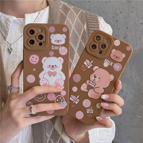 小熊适用12/11pro/max苹果x/xs/xr/se/13手机壳iphone7p女8plus硅胶