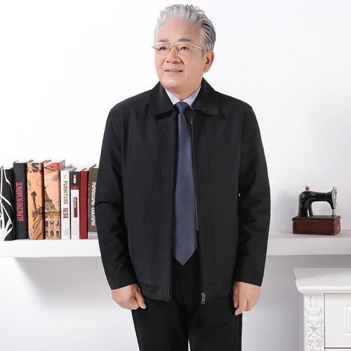 70-80岁中老年男装春秋薄款老爸爸外套老爷爷装夏装老人上衣服装