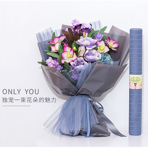 新款条条纱 新品条纹纱 鲜花花束包装纱网 花艺包装材料花店用