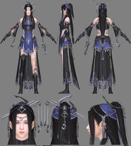 cosplay假毛 天刀 天涯明月刀 五毒 女 t6 百羽双凤 定做假发