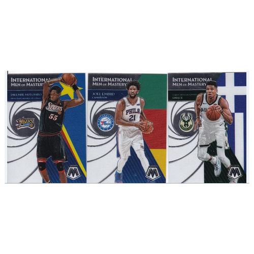 nba球星卡 穆托姆博 恩比德 字母哥 国旗特卡 panini19-20mosaic
