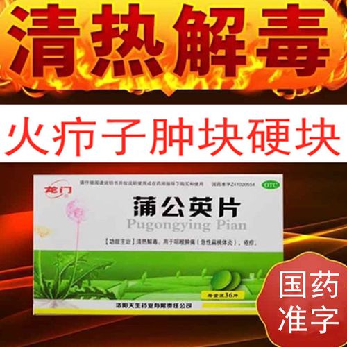 火疖子疖肿药硬块去火疖子消炎药火疖子拔毒蒲公英片
