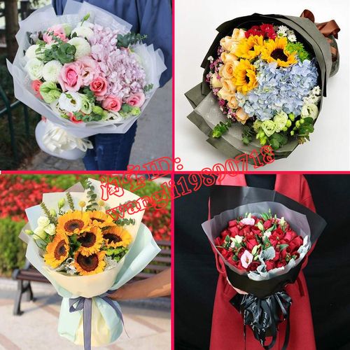 向日葵玫瑰绣球花束鲜花速递同城店河北石家庄市新华