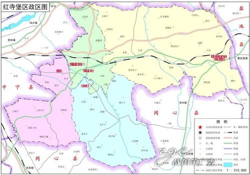 定制高清电子版素材交通水系卫星地形政区地图吴忠市红寺堡区路