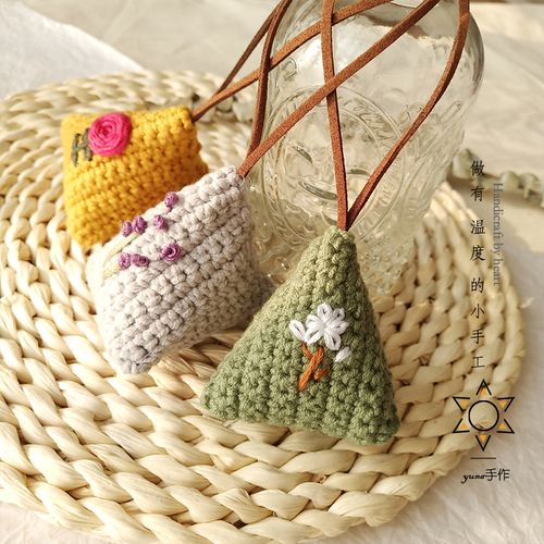 yuna手作 手工diy日式香囊毛料钩草材线包薰衣织玫瑰茉莉自制香.