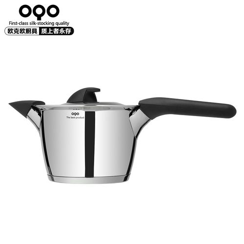oqo欧克欧不锈钢18cm奶锅欧风系列不锈钢奶锅不易粘锅奶锅包邮