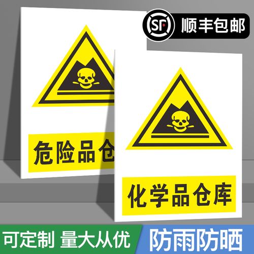 危化品仓库危废化学品易制爆制毒剧毒品危险品危险警示标识全套提示