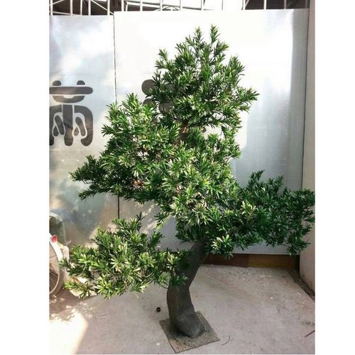 仿真玻璃钢松树  迎客松造型树 定制仿真树 装饰园艺