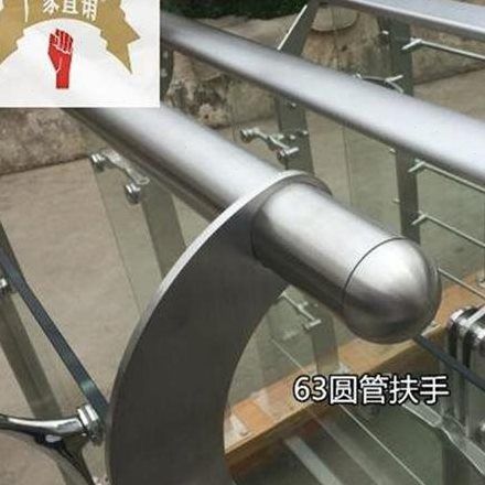 楼梯扶手p立柱护栏定做w不锈钢圆管方管椭x圆形阳台栏杆