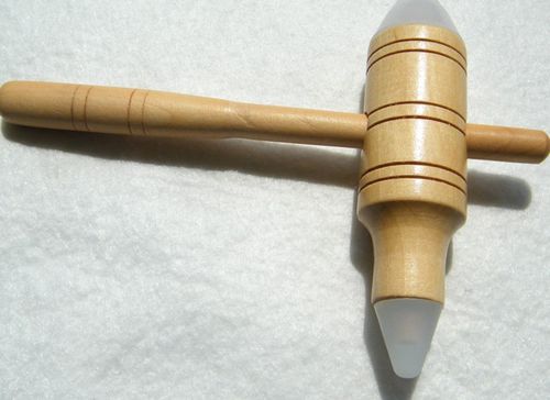 天然木质原始点十字架形点穴棒颈椎足底按摩器全身经络按摩棒锥