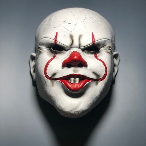恐怖派对cos小丑回魂电影周边面具鬼整蛊搞笑树脂面具 回魂小丑面具
