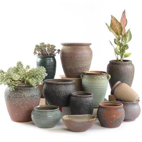 养多肉的花盆多肉欧风彩色家用绿植圆形好看装饰容器礼z物花盘盆