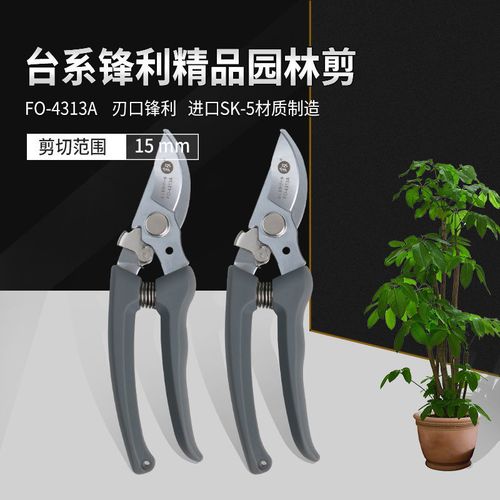 日本福冈园艺剪枝剪刀果树树枝园林花枝剪花艺剪刀修枝剪采摘水果