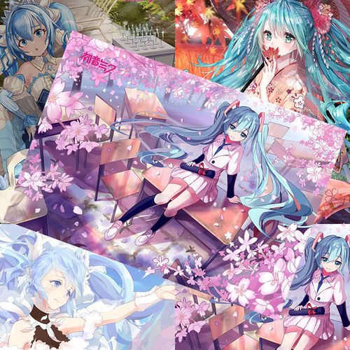 珀芙妮 尚莱明初音未来海报二次元周边新款高清墙贴壁纸明信片宿舍挂