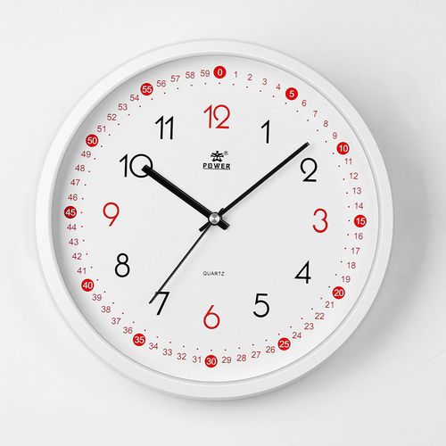 远雅/儿童房卧室挂钟客厅静音挂表卡通图案创意石英钟