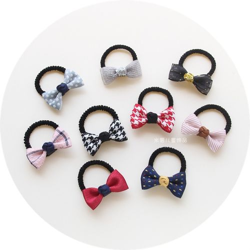 儿童头饰韩版布艺蝴蝶结发绳扎头发小皮筋女童橡皮筋