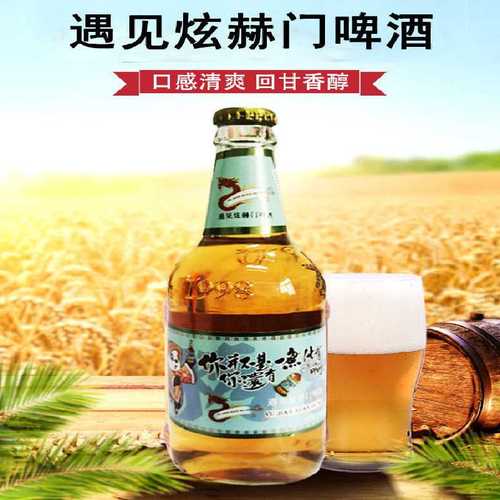 遇见炫赫门啤酒精酿整箱原浆24瓶白啤黑啤柏龙青岛 炫赫门熊猫450ml*