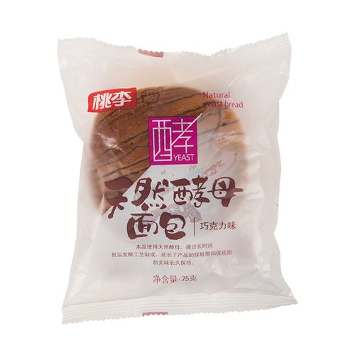 桃李天然酵母面包(巧克力味)75g/袋零食糕点美食小吃食品早餐