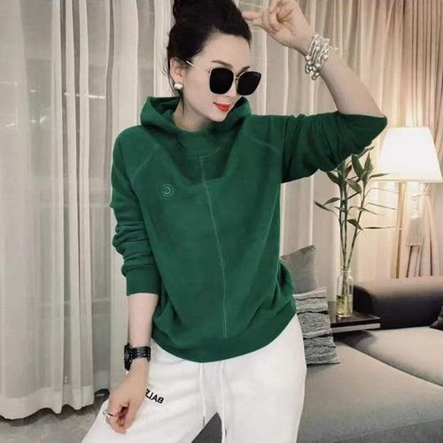 山东青岛即墨女卫衣2022上衣连帽双面绒保暖春秋连帽亲肤软糯显瘦