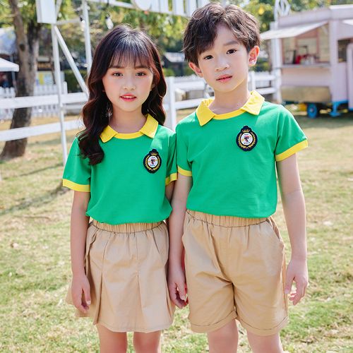 幼儿园园服夏装新款英伦学院风毕业照服装小学生校服夏季班服套装