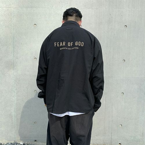 fear of god fog主线第七季植绒印花尼龙教练夹克冲锋衣外套2021