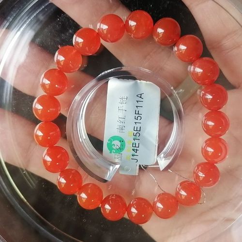 玛瑙保山南红柿子红手珠链满红品质上佳佩戴精美