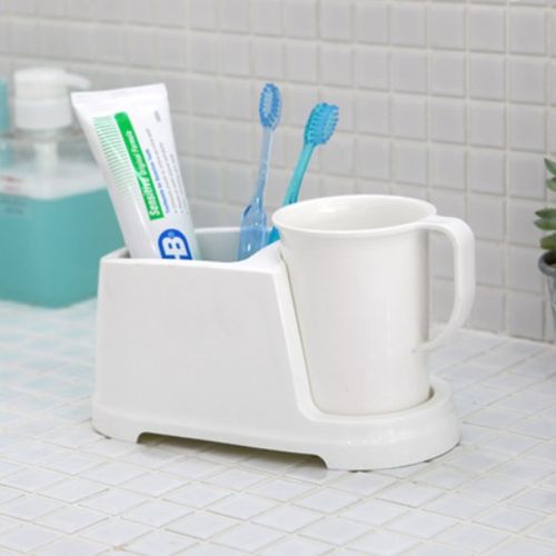 韩国进口昌信家用塑料刷牙杯情侣漱口杯卫生间牙膏牙刷架牙具座