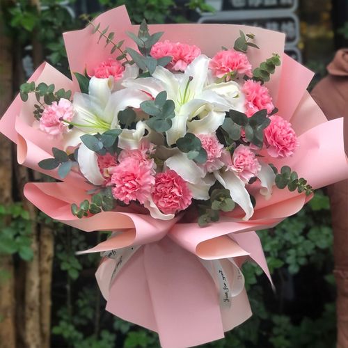 维纳斯 母亲节康乃馨鲜花速递百合花向日葵花束生日礼物送父母广东